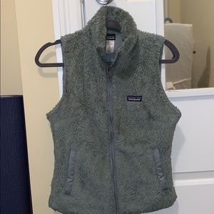 Army green Patagonia vest